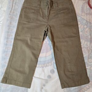GAP Olive Relaxed-Fit Trousers